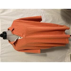 Pre Owned Johnston & Murphy XL Short Sleeved Orange Golf Shirt